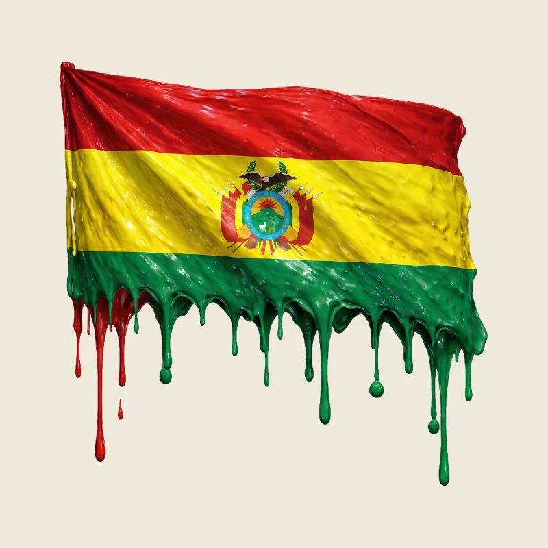 Chute du drapeau bolivien