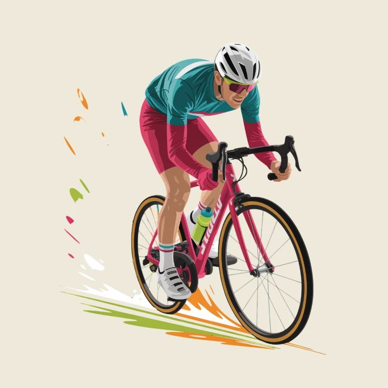 Design de vélo de route coloré pour garçons
