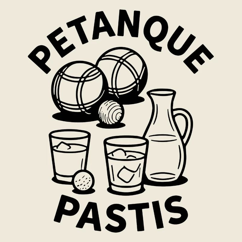 Sport de boule pétanque pastis