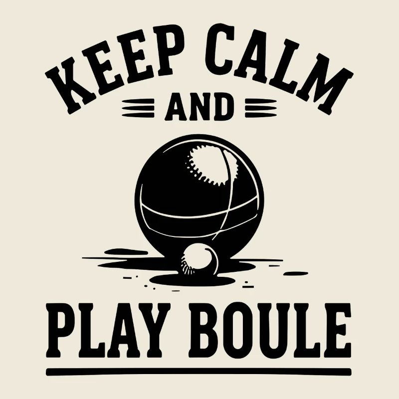 Keep Calm and Play Boule Petanque Sport