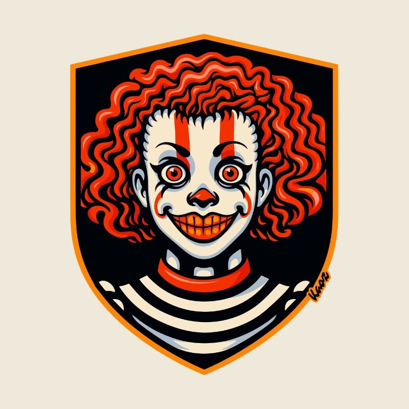 Harlekin-Wut-Schildclown