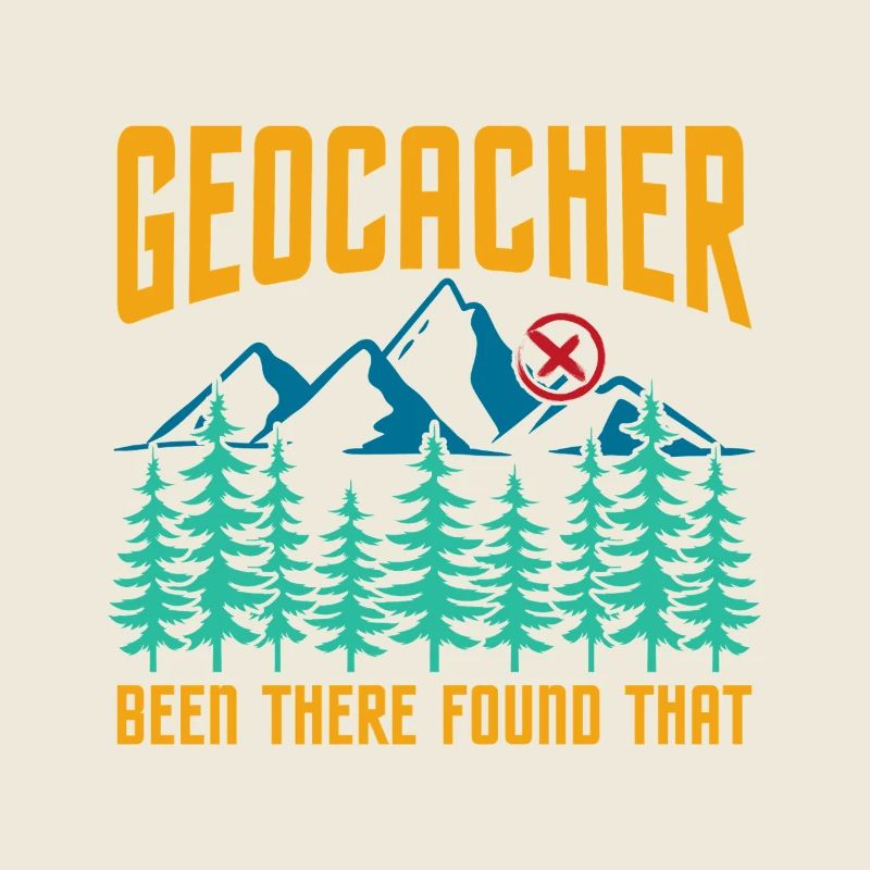 Geocacher Been There Found That Mountain Graphic