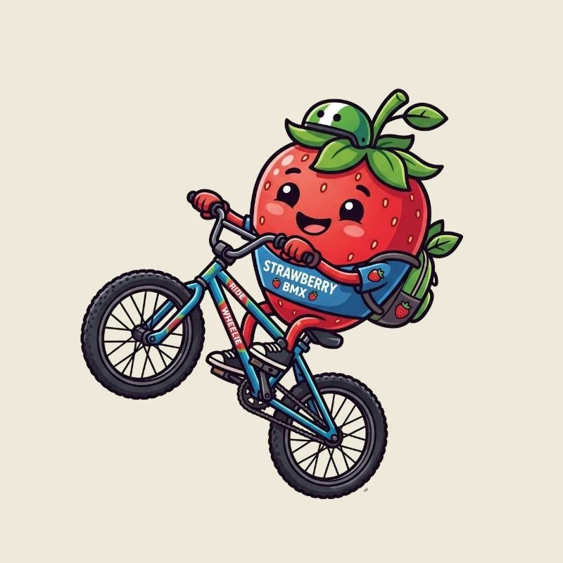 Strawberry BMX Coole Erdbeerfahrer Kids