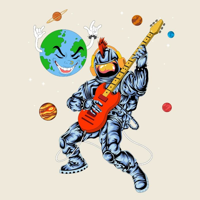 Astronaut E-Gitarren-Shirt