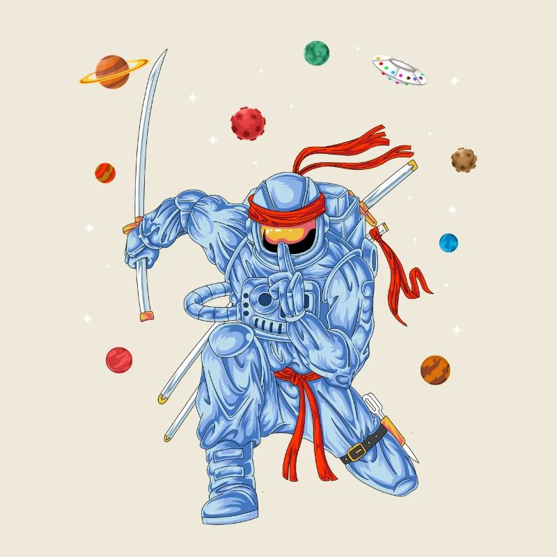 Chemise Ninja Astronaute