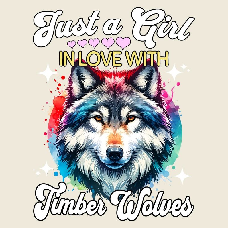 Grauwolf Mädchen Timber Wolf