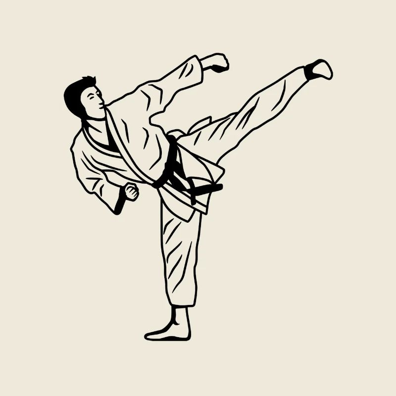 Karate Skizze