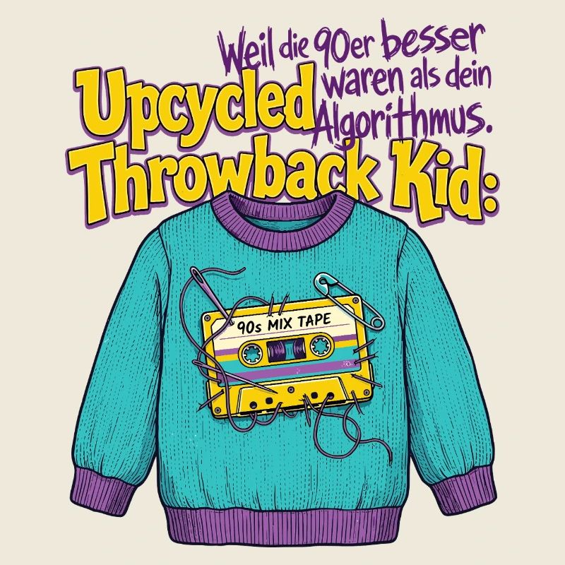 90s Upcycled Throwback Retro Cassette