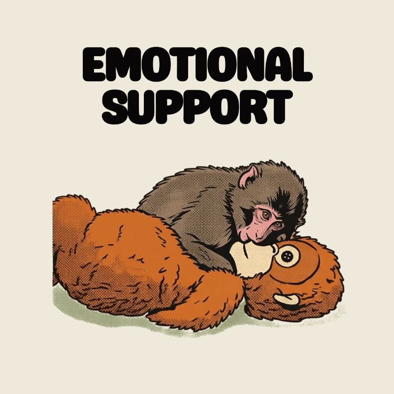 Soutien émotionnel Bébé Singe Punch