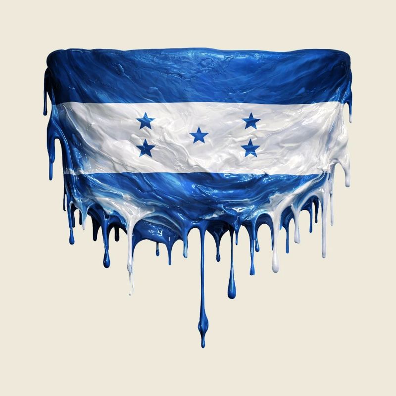 Honduras Dripping Flag