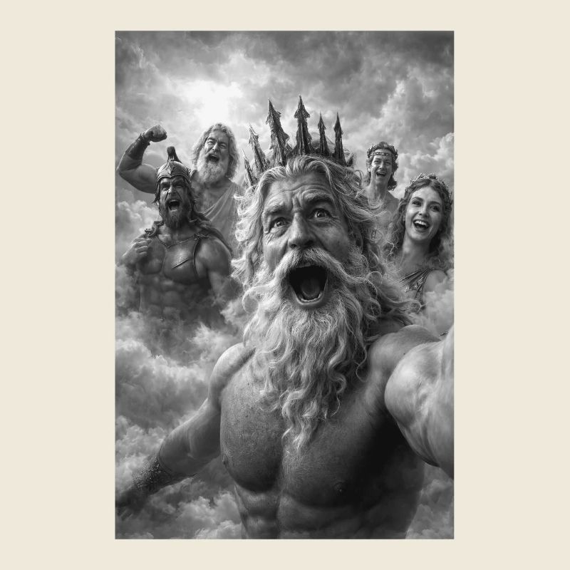 Selfie Poséidon avec les Dieux