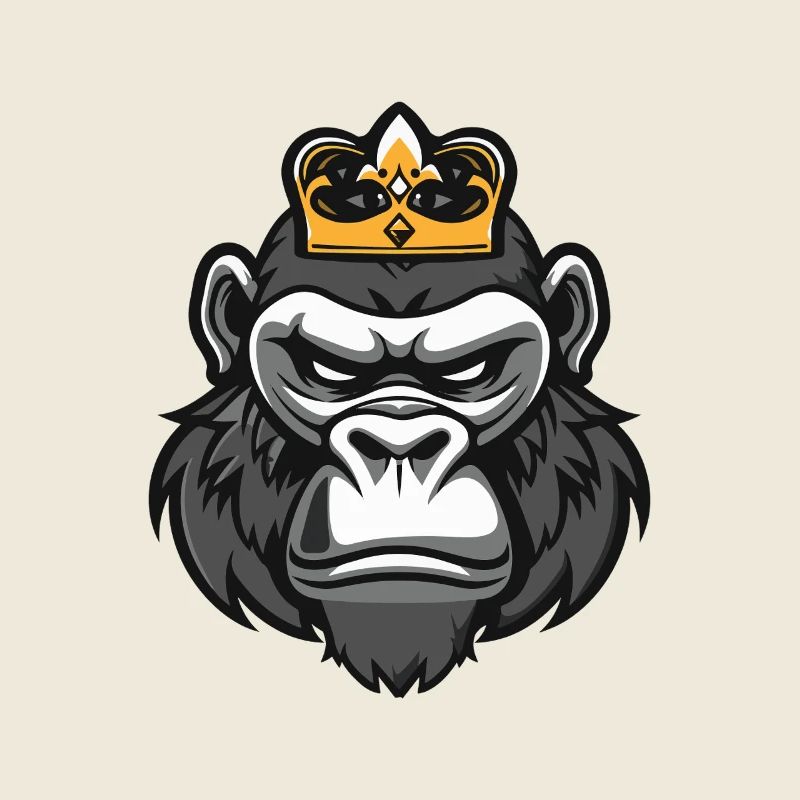 Couronne de tête de gorille