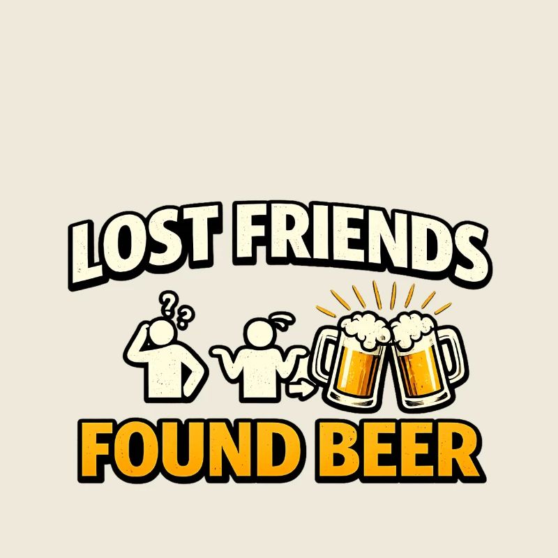 Des amis perdu ont retrouvé de la bière