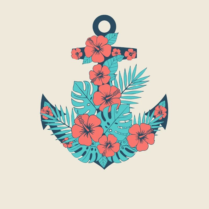 Ancre tropicale d’hibiscus