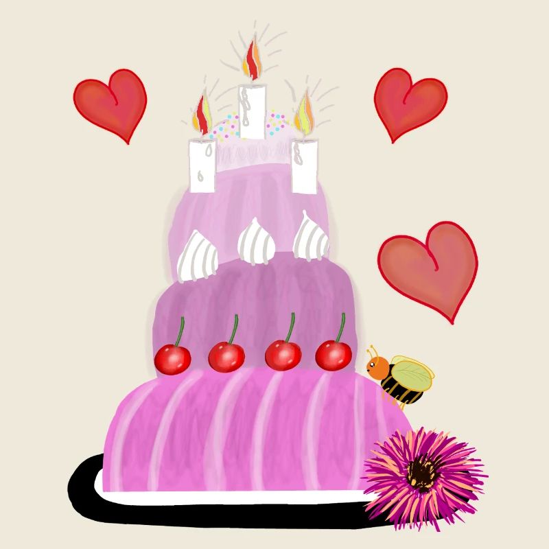 Gâteau Gâteau Gâteau d’anniversaire Cœurs