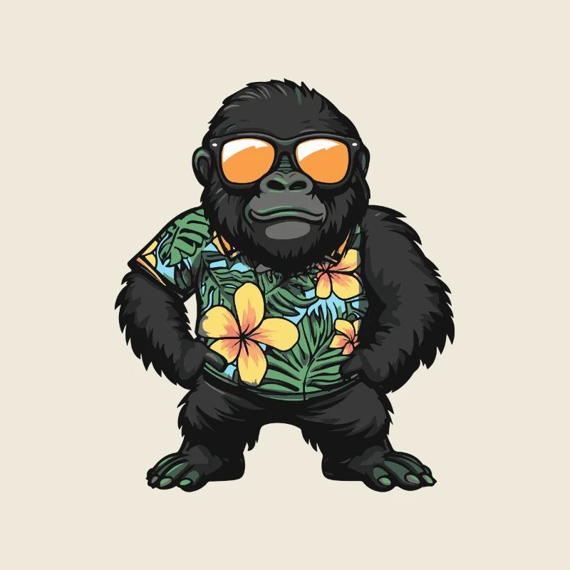 Gorilla Comic Urlaub