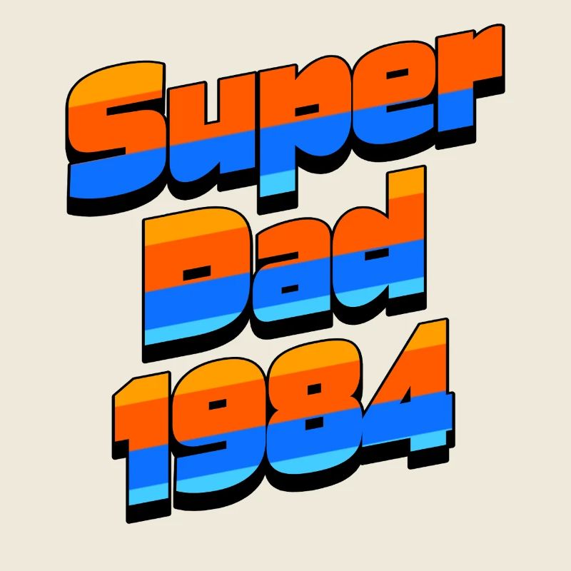 Super Dad 1984 – Retro 80s Style Father's Day Gift