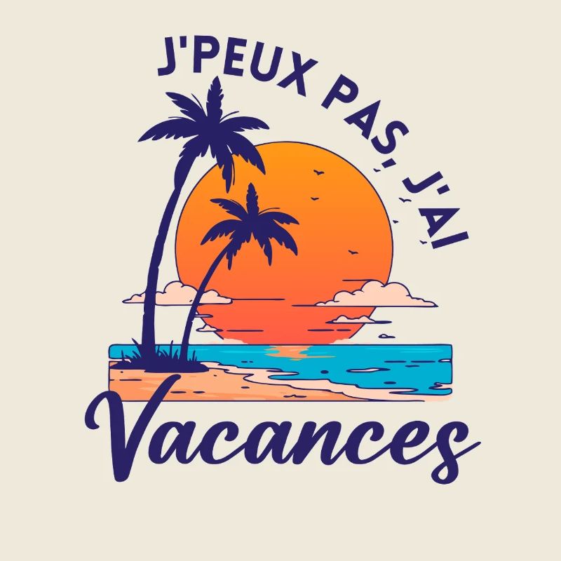 Vacances Palm Sunset Graphique