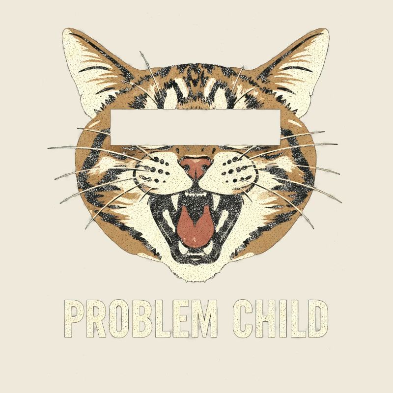 Motif du chat enfant à problèmes