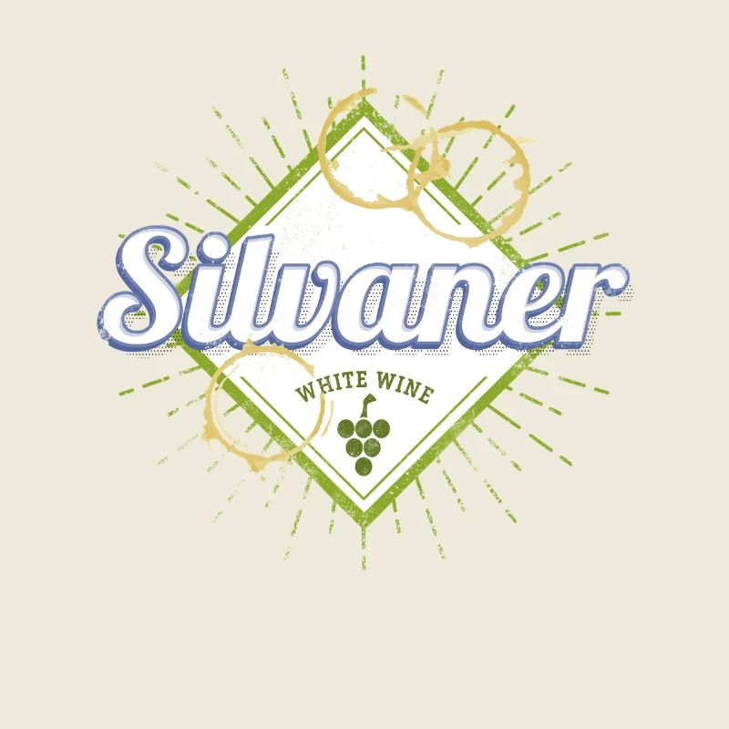 Silvaner with Vine Vintage Wine Drinker Design