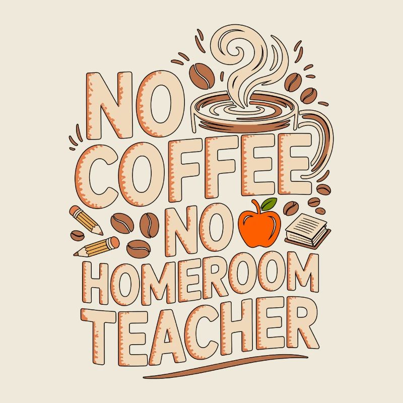 Professeur principal Pas de café Pas de professeur Amoureux du café