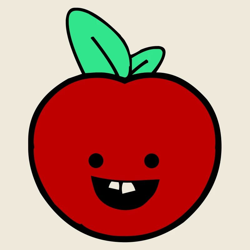 Fröhlicher Apfel 
