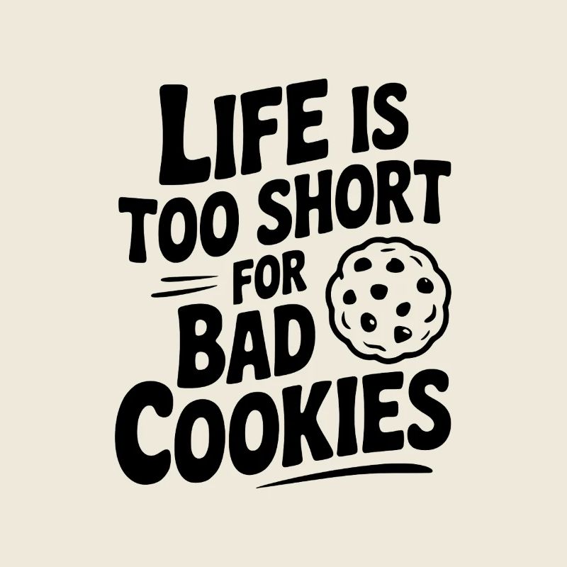 La vie est trop courte pour les mauvais biscuits