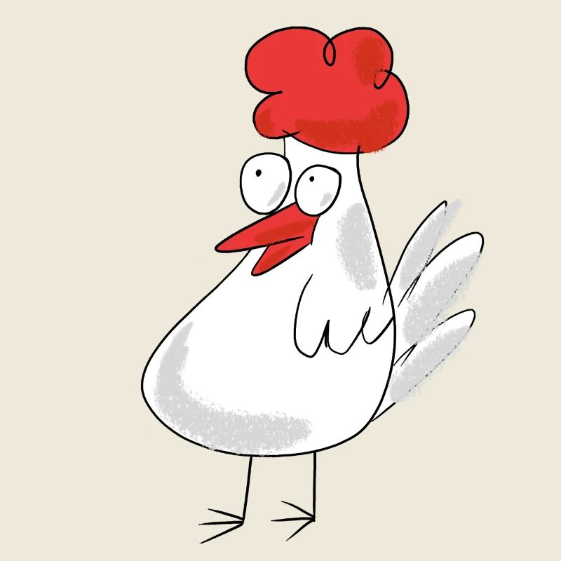 niedliches Huhn Hühner