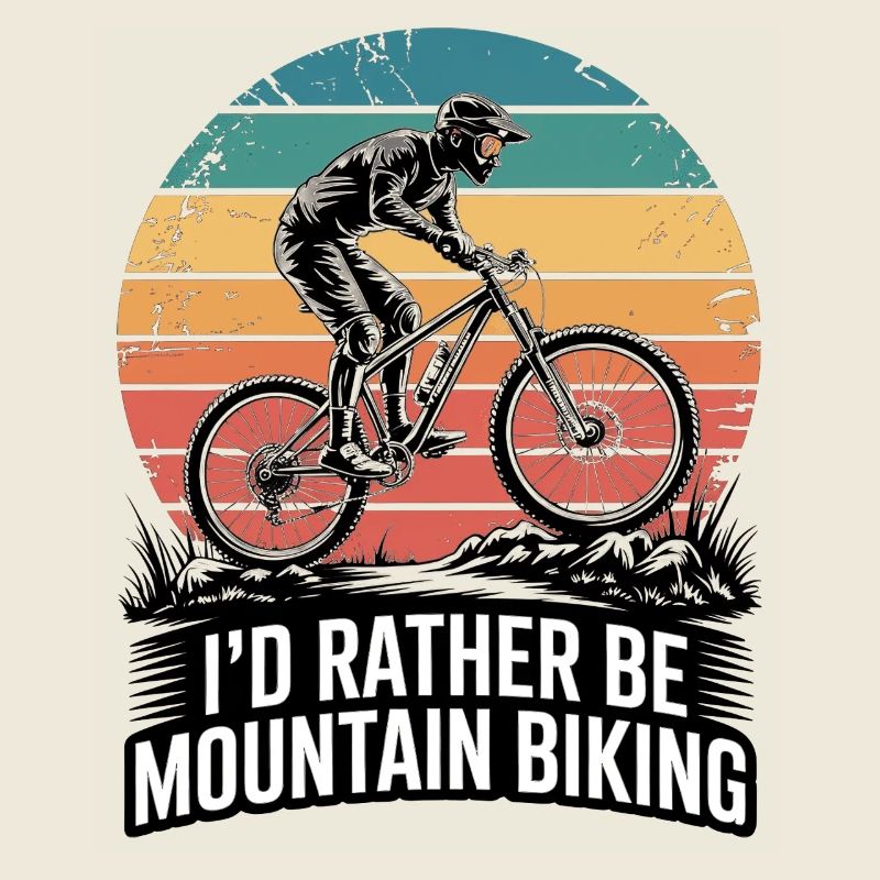VTT, Descente, Action du cyclisme