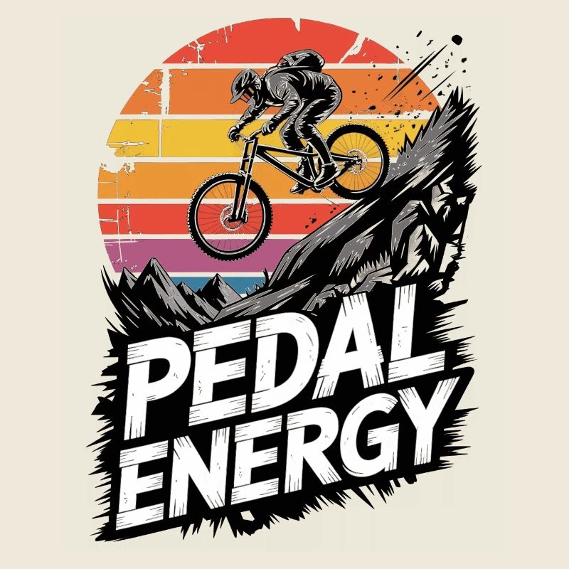 VTT, Descente, Action du cyclisme