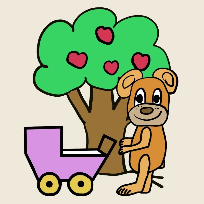 Maman en peluche Bébé Bébé Ours