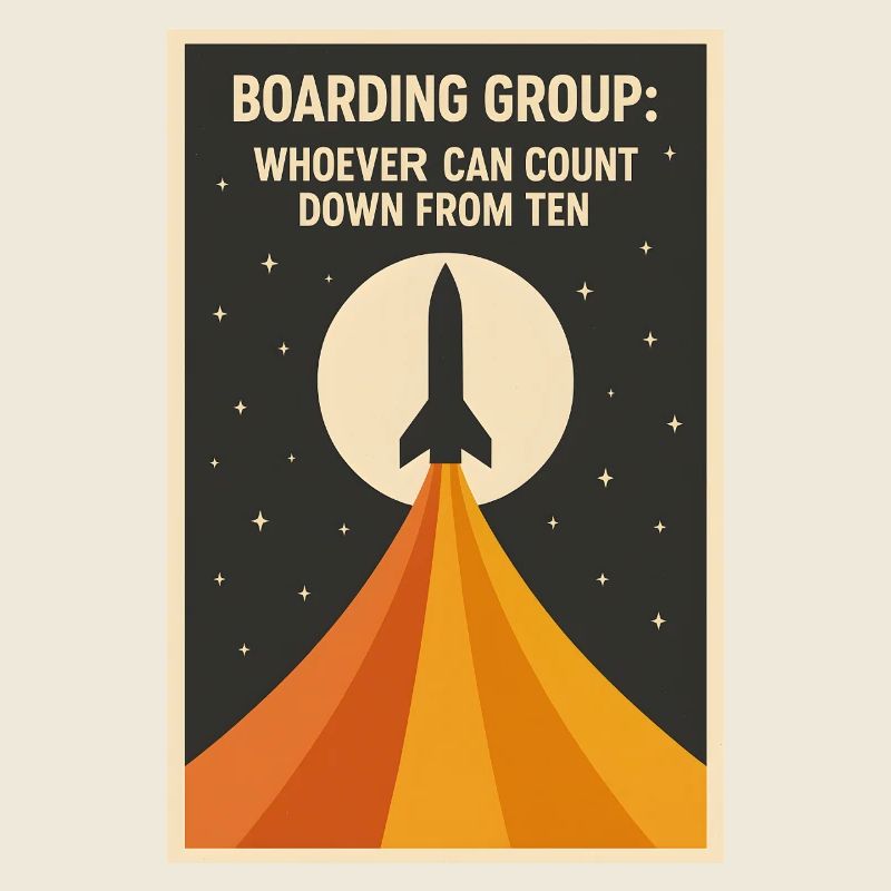 Countdown Boarding | Rocket Space Humor