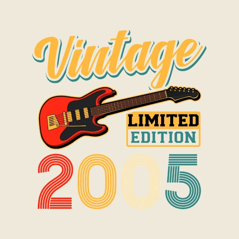 Vintage 2005 Limited Edition Guitar Graphic