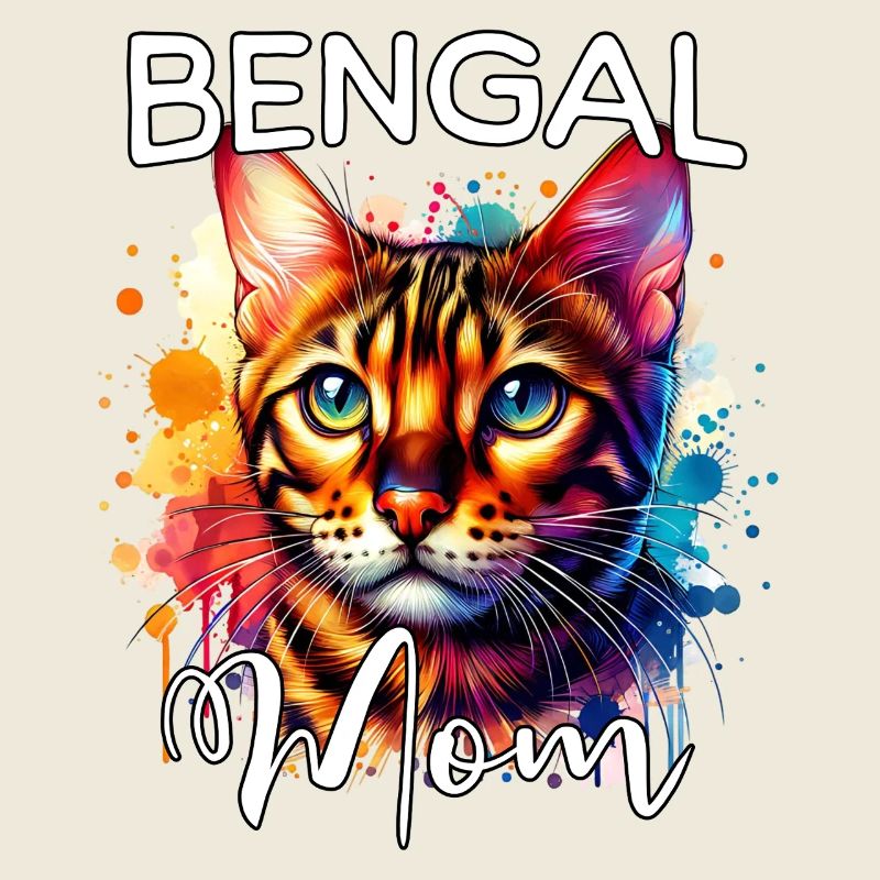 Maman chatte du Bengale