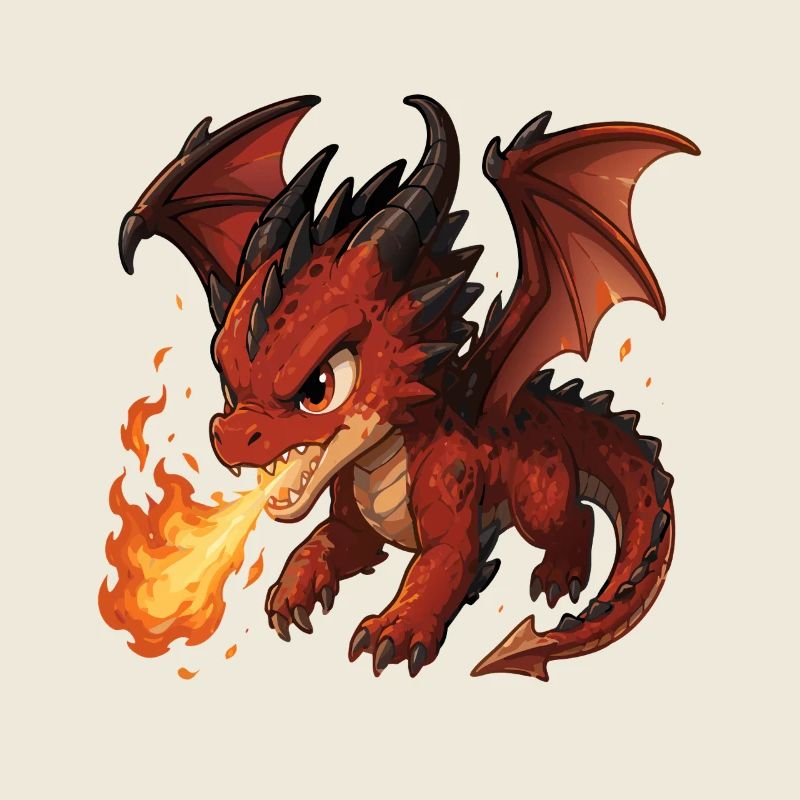 Rotdrache Feueratem