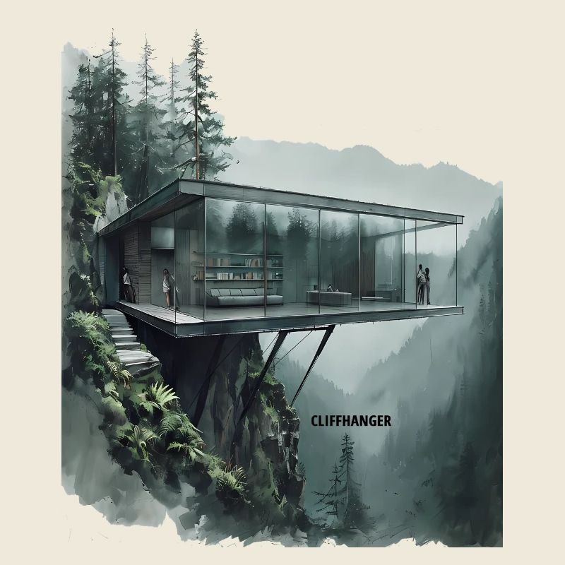 CLIFFHANGER - Villa en verre d’architecture moderne