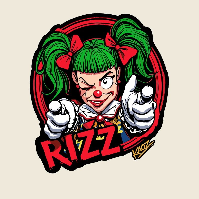 Rizz Clown Neon Pop