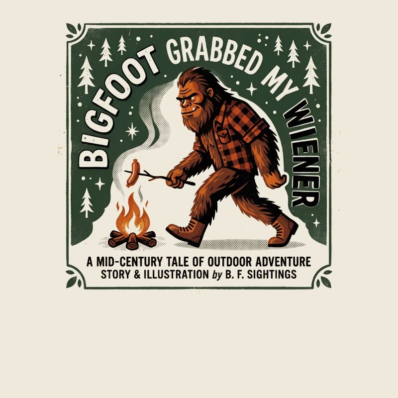 Camping drôle Sasquatch Bigfoot a eu mon pénis