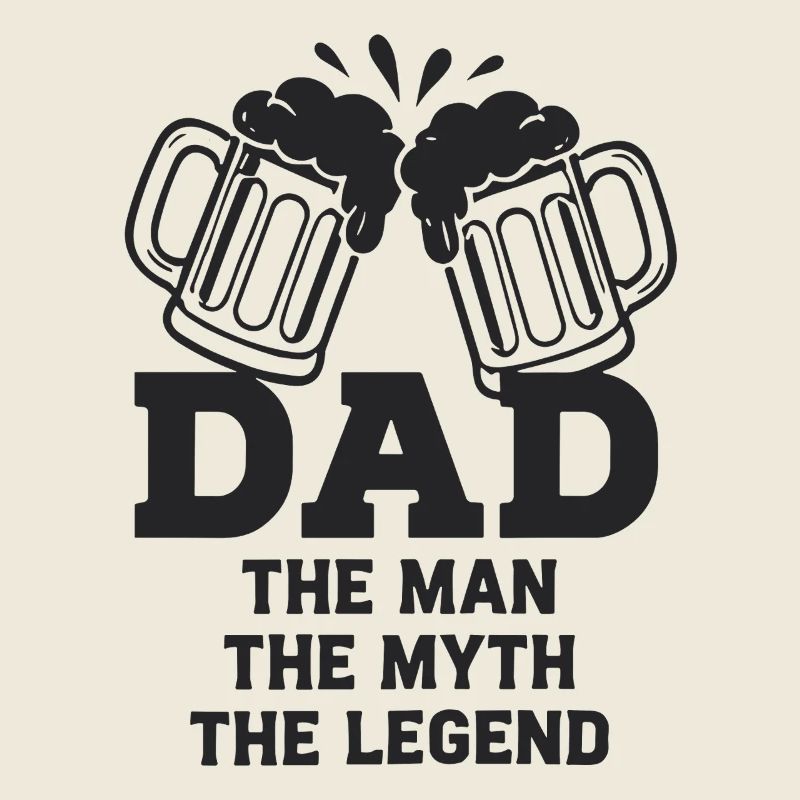 DAD THE MAN THE MYTH THE LEGEND Beer Emblem