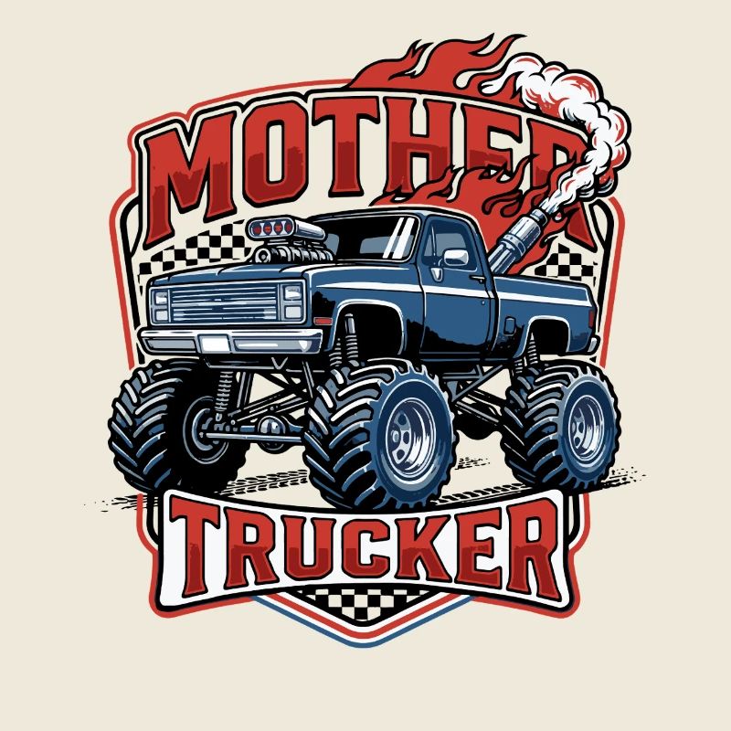 Mutters Trucker Lustiger Monstertruck-Mama
