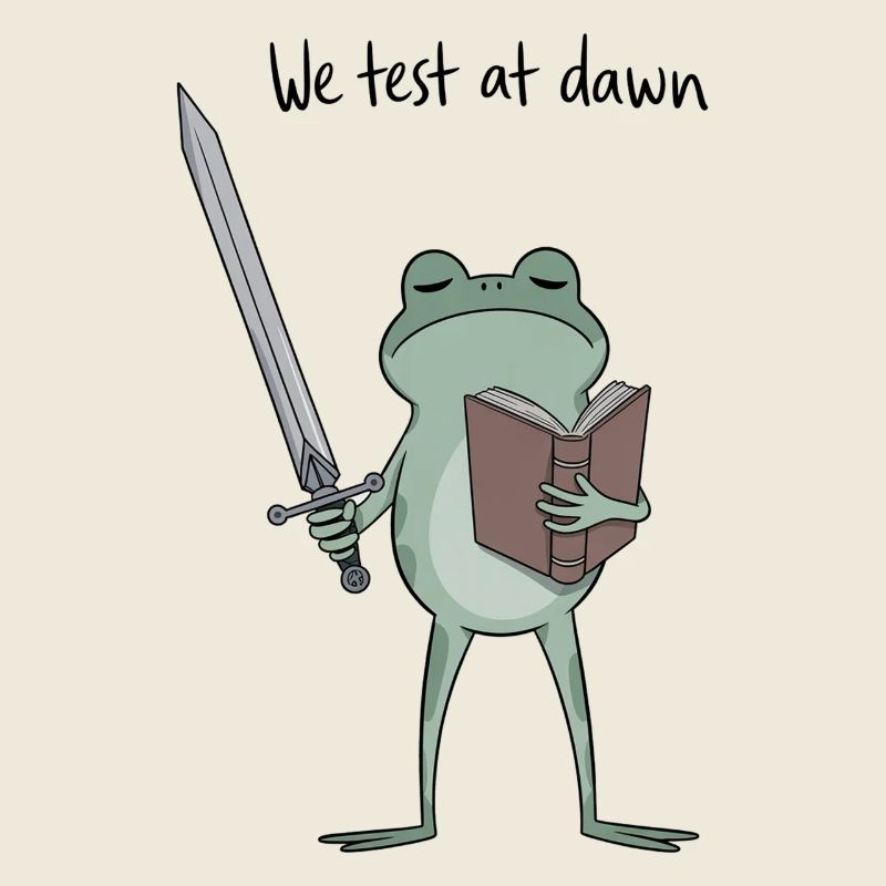 Dawnbound Frog Knight liest