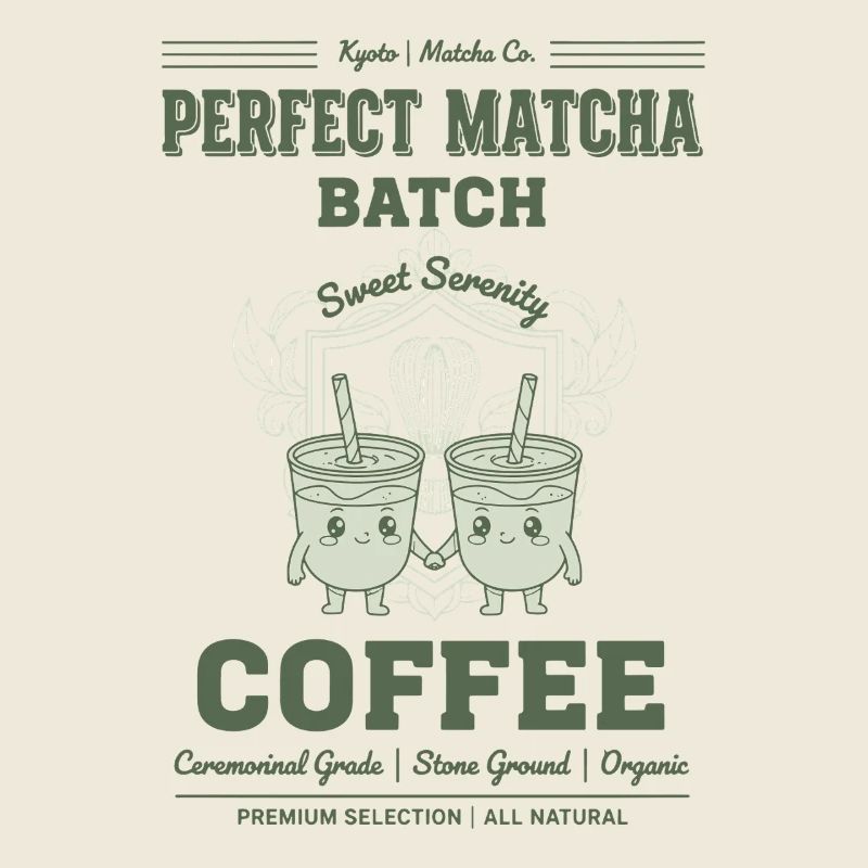 Perfekter Matcha Batch Kaffee Kyoto Grüner Tee