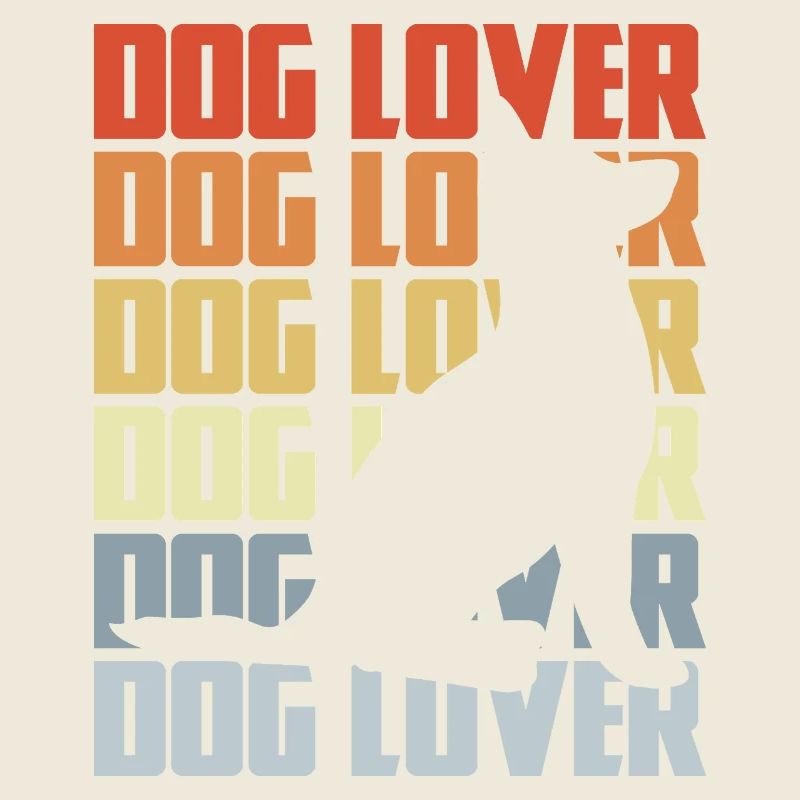 Propriétaire de chien vintage