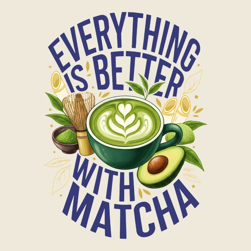 Tout est mieux avec le matcha thé vert matcha