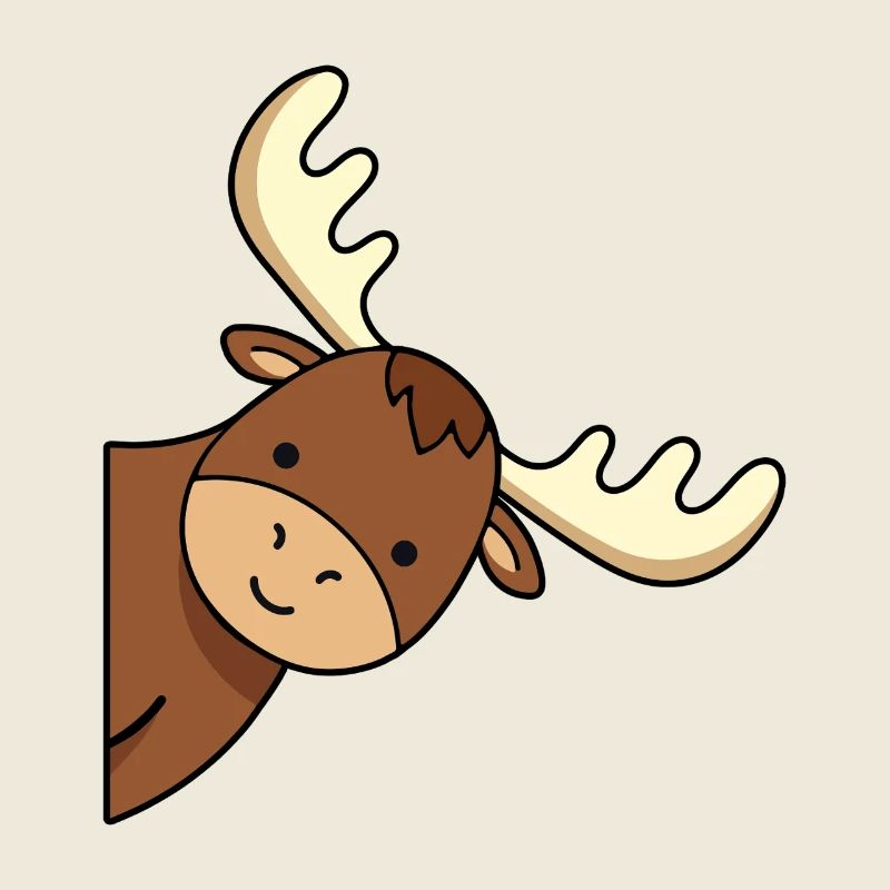 Élan orignal d’Alaska Mignon, drôle d’Alaska