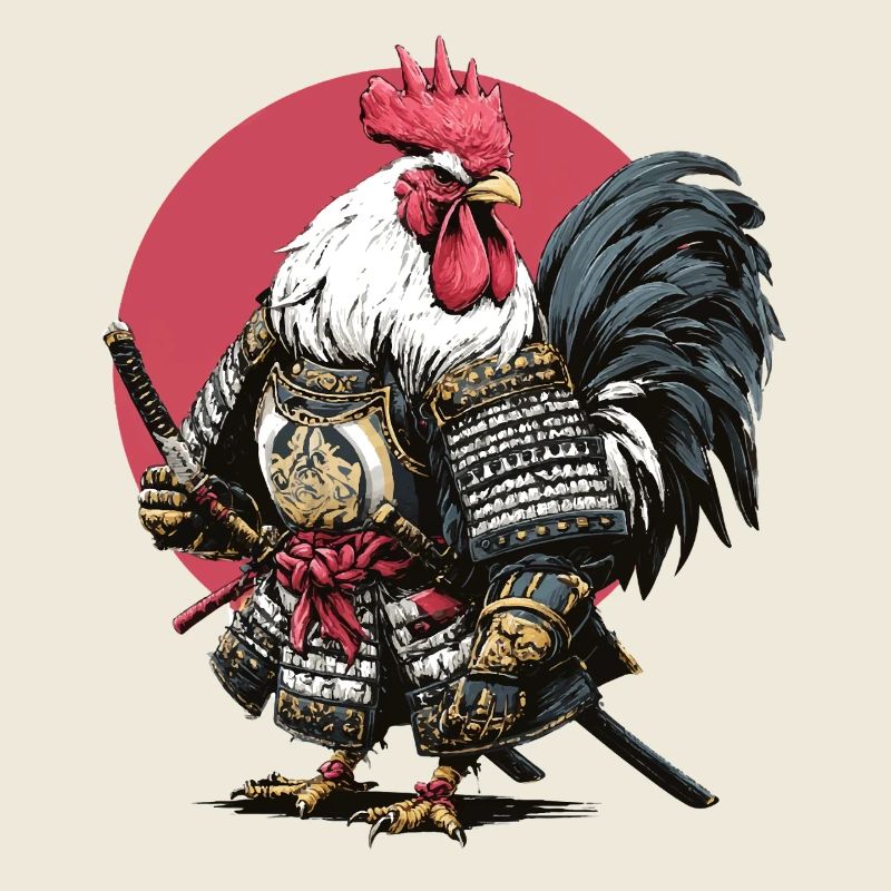 Armure samouraï coq