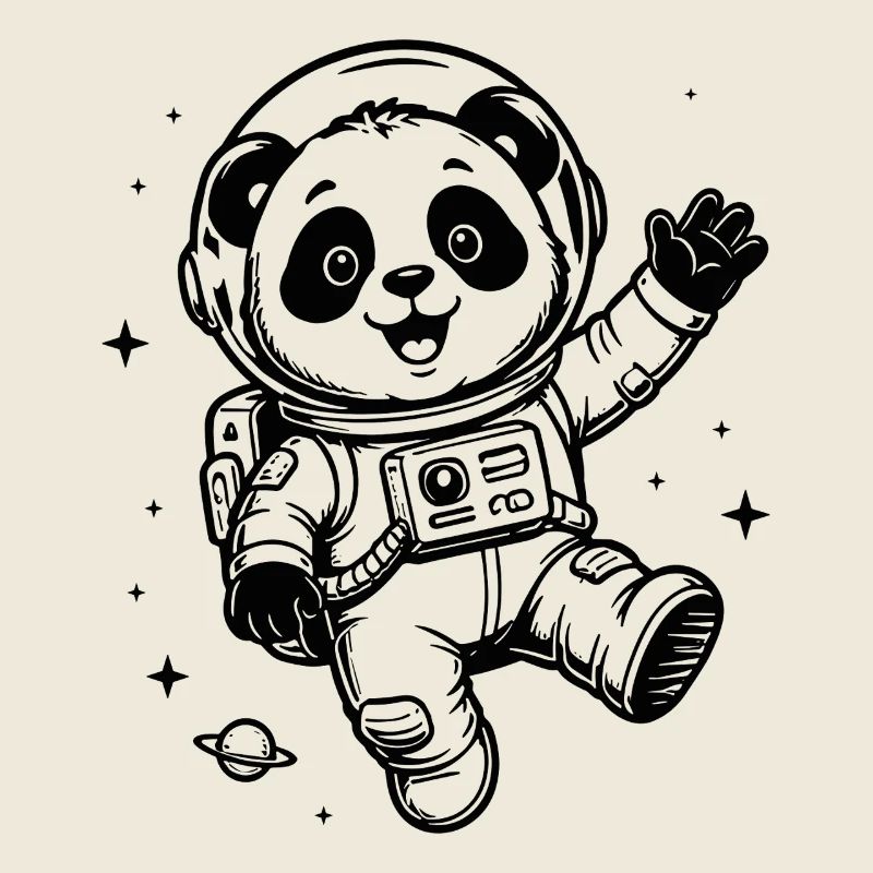 Astronaute Panda : Aventure spatiale