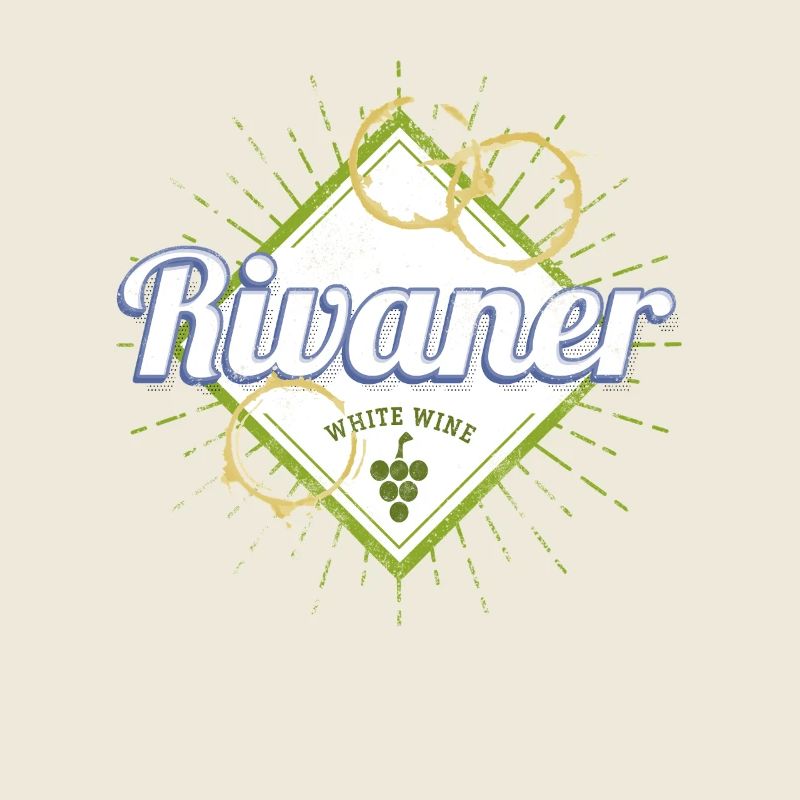 Rivaner Rebe Vintage Weintrinker und Winzer Design