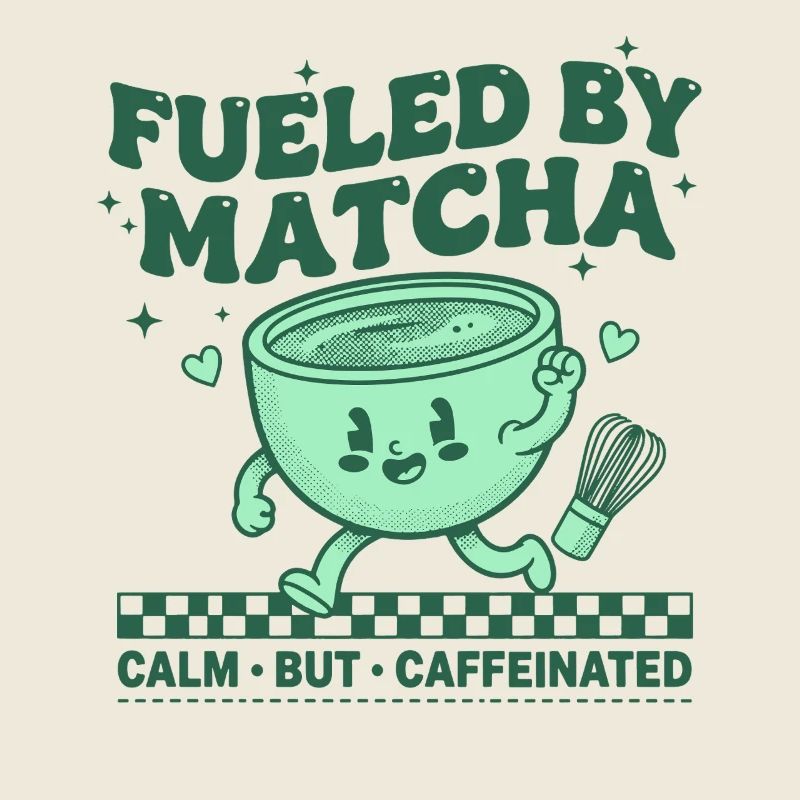Alimenté par le matcha calme mais caféiné