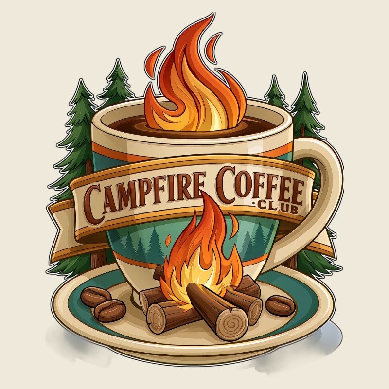 Campfire Coffee Club Art